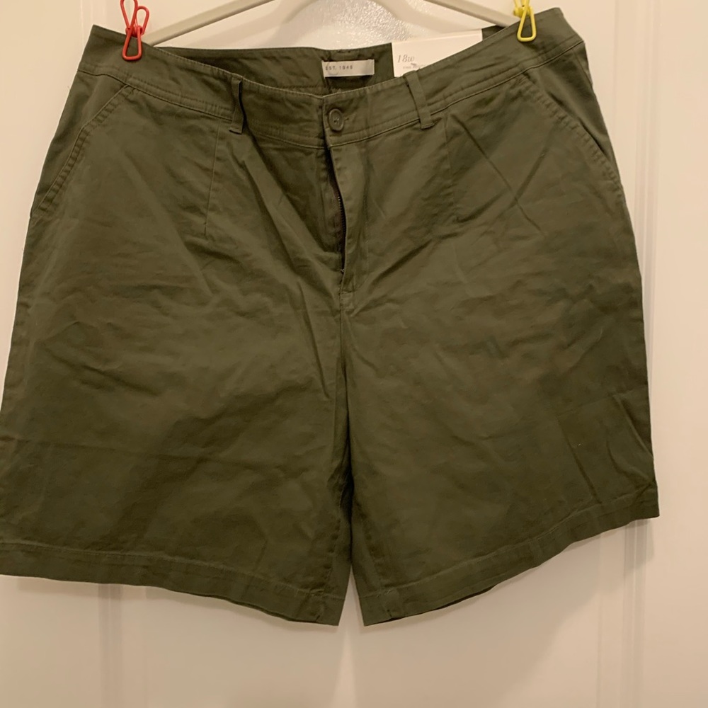 Cato olive green shorts